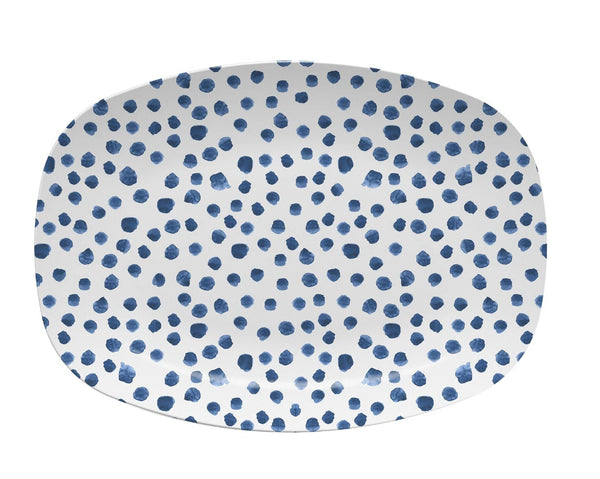 Blue Dotty Platter