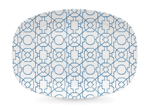 Blue Trellis Platter