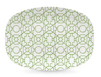 Green Trellis Platter