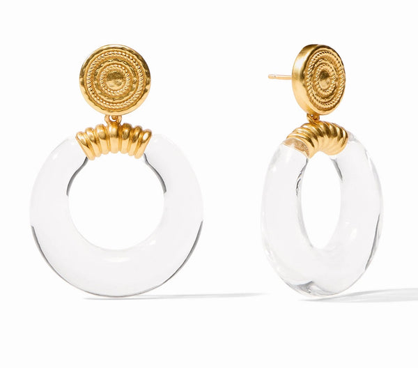 Madison Statement Earring | Clear Acrylic