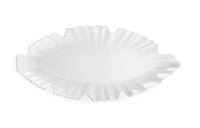 Zen Melamine Small Leaf Platter | White