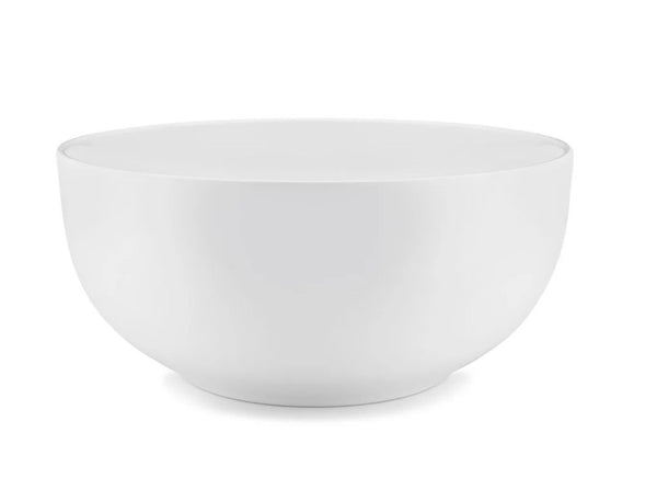 Diamond Melamine Round Serving Bowl | White