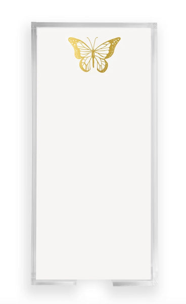 Buck Gold Foil Butterfly Notepad