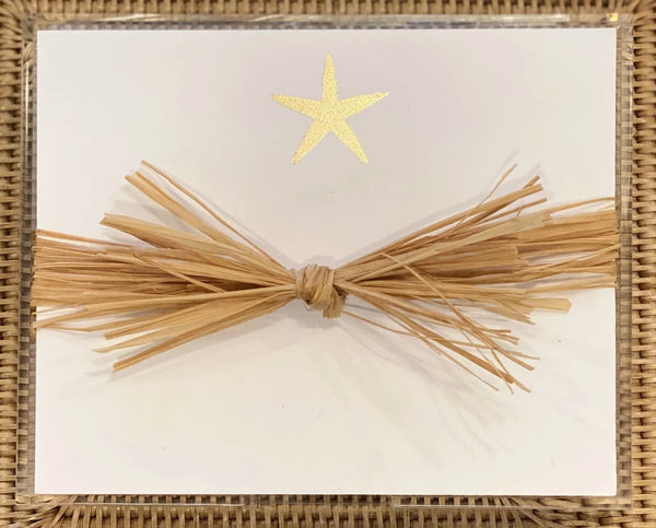 Luxe Gold Foil Starfish Notepad