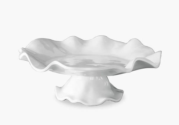 VIDA Havana Pedestal Cake Plate | White