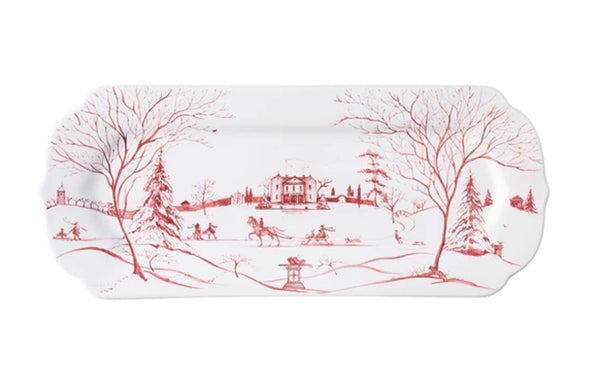 Country Estate Winter Hostess Tray | Ruby