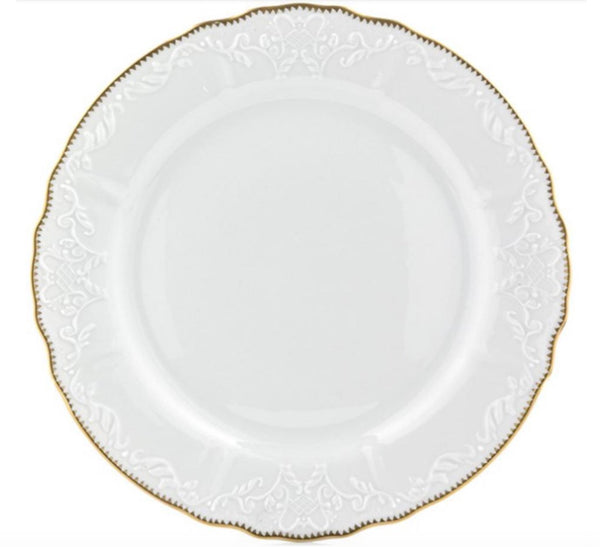 Simply Anna Dinner Plate | Gold Rim
