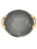 9" Vegetable Bowl | Black Honeycomb