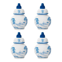 Country Estate Place Card Holder Set/4 | Delft Blue