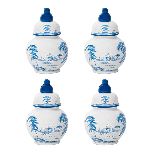 Country Estate Place Card Holder Set/4 | Delft Blue