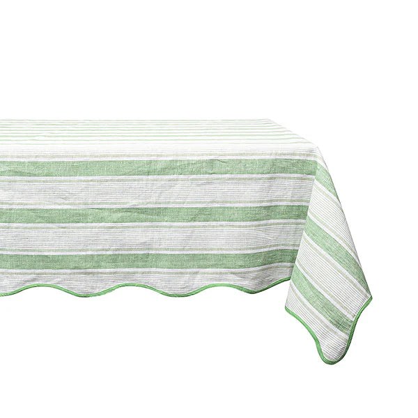 Cabana Stripe 60" x 120" Tablecloth | Seagrass
