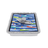 High Seas Motorboat Rope Napkin Box Set