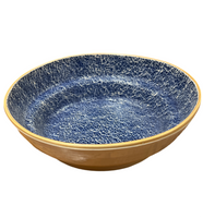 Tiered Punch Bowl | Crackle Cobalt