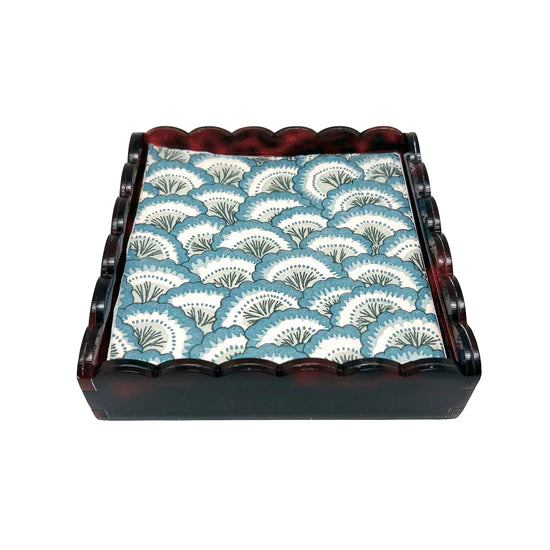 Scalloped Tortoise Napkin Box