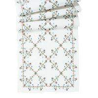 Villa Seville 18" x 90" Table Runner | Chambray