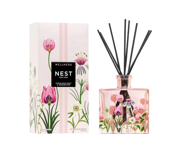 Himalayan Salt & Rosewater Decorative Reed Diffuser – Peachtree Place