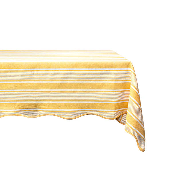 Cabana Stripe 60" x 120" Tablecloth | Sunshine