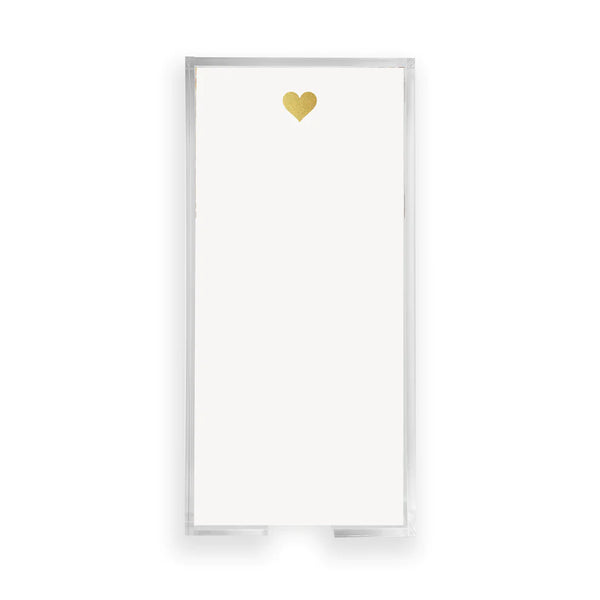 Buck Gold Foil Heart Notepad