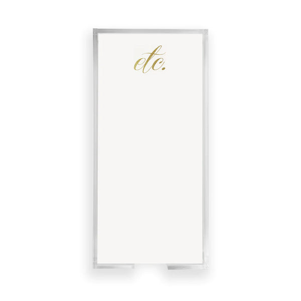 Buck Gold Foil Etc. Notepad