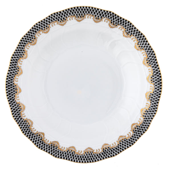 Fish Scale Dessert Plate | Black