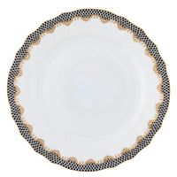Fish Scale Dinner Plate | Black