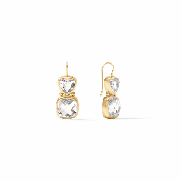 Aquitaine  Earrings | Clear Crystal
