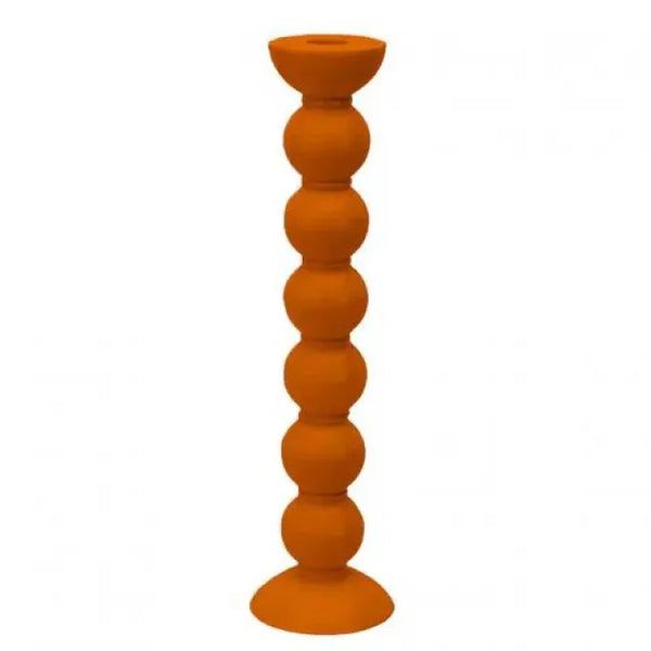 Orange Bobbin Candle Stick - 33 cm
