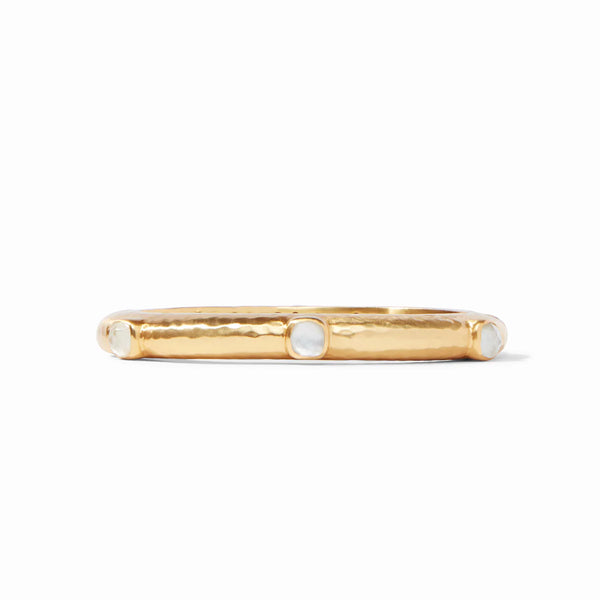 Catalina Hinge Bracelet | Iridescent Clear Crystal
