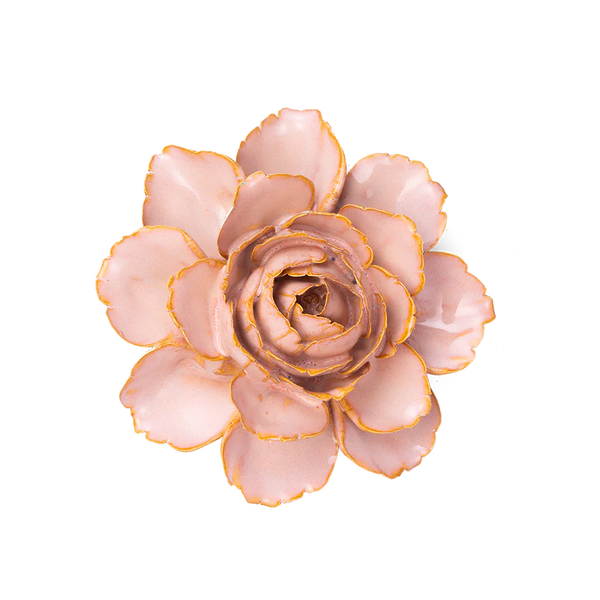 France Ceramic Flower Pink Zinnia