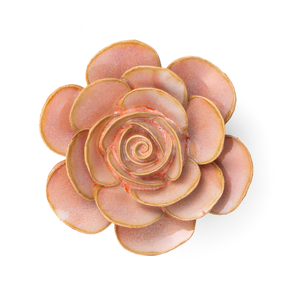 France Ceramic Flower Pink Ranunculus