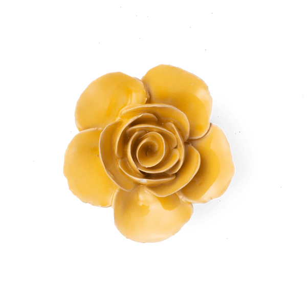 France Ceramic Flower Yellow Ranunculus