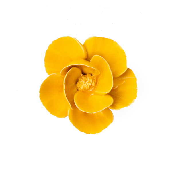 France Ceramic Flower Yellow Lotus