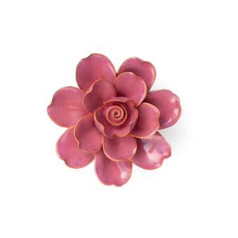 France Ceramic Flower Pink Gardenia