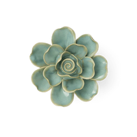 France Ceramic Flower Green Peony