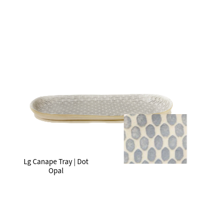 Lg Canape Tray | Dot Opal