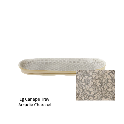 Lg Canape Tray |Arcadia Charcoal