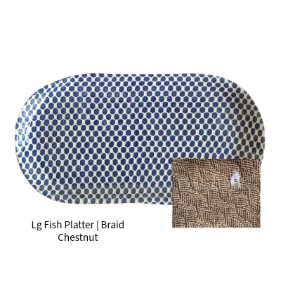 Lg Fish Platter | Braid Chestnut