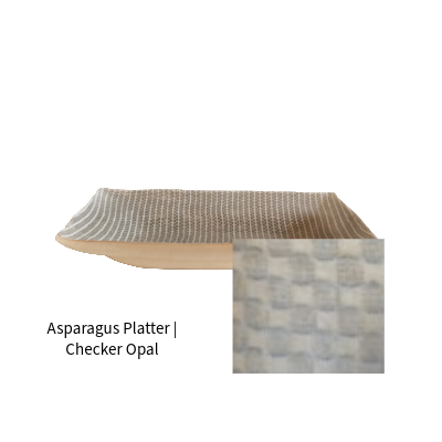 Asparagus Platter | Checker Opal