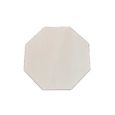 Altar Shagreen Octagonal Placemat Nickel Bead| Indigo Oatmeal