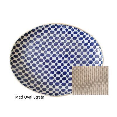 Med Oval | Strata Mocha