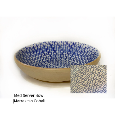 Med Server Bowl|Marrakesh Cobalt