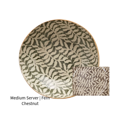 Medium Server | Fern Chestnut