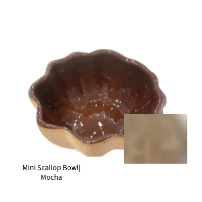 Mini Scallop Bowl| Mocha