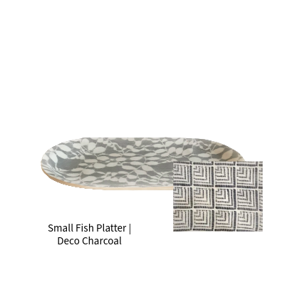 Small Fish Platter | Deco Charcoal