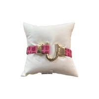 Horseshoe Wrap Bracelet - Pink