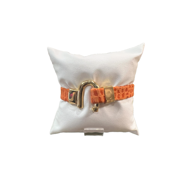 Horseshoe Wrap Bracelet - Orange