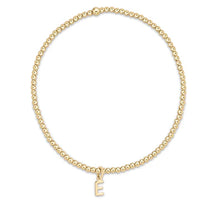 Classic Gold 2mm Bead Bracelet - Respect Gold Charm E