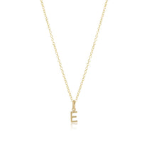 16" Necklace Gold - Respect Gold Charm H