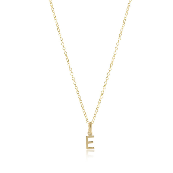 16" Necklace Gold - Respect Gold Charm J