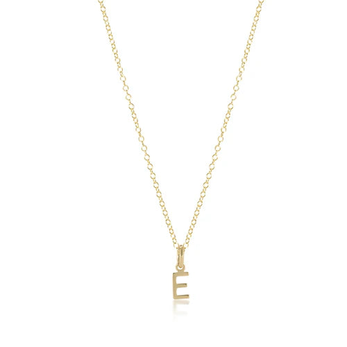 16" Necklace Gold - Respect Gold Charm G